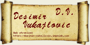 Desimir Vukajlović vizit kartica